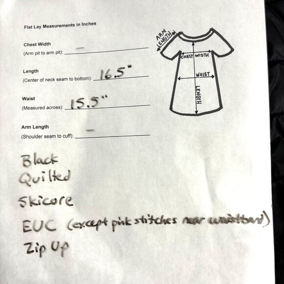 Swix Quilted Puffer Skirt Womens Medium Black Insulated Zip Up Ski Snow Outdoor - Picture 6 of 14